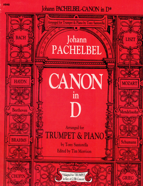 Pachelbel, arr. Santorella, ed. Morrison - Canon in D - Trumpet and Piano