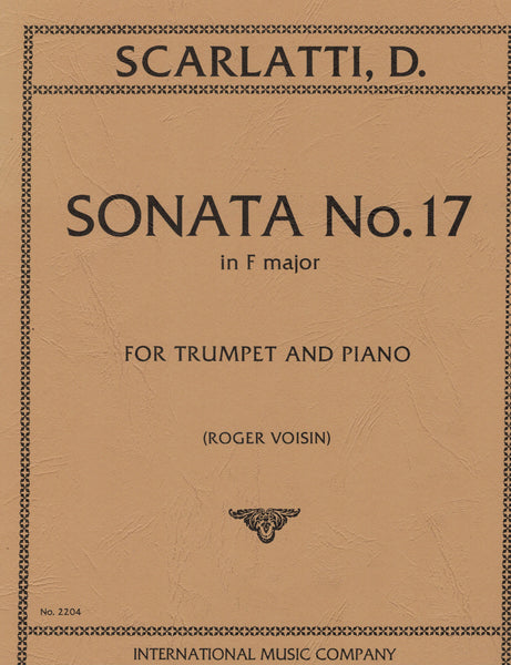 Scarlatti, ed. Voisin - Sonata No. 17 in F Major - Trumpet and Piano