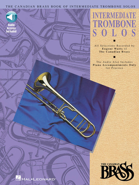 arr. Watts - The Canadian Brass Intermediate Trombone Solos (w/CD) - Trombone