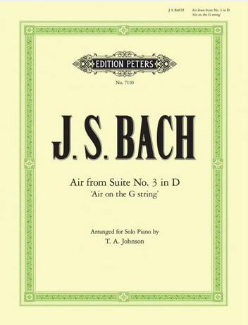 Bach, arr. Johnson – Air from Suite No. 3 in D, BWV 1068 (Air on the G String) – Piano