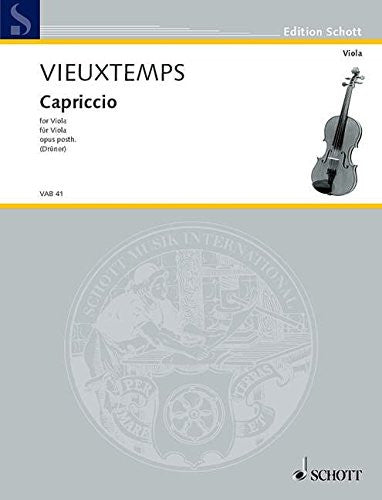 Vieuxtemps, ed. Druner - Capriccio - Viola Solo