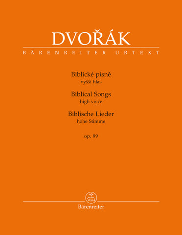 Dvorak - Biblical Songs, Op. 99 - High Voice and Piano