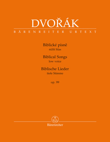 Dvorak - Biblical Songs, Op. 99 - Low Voice and Piano