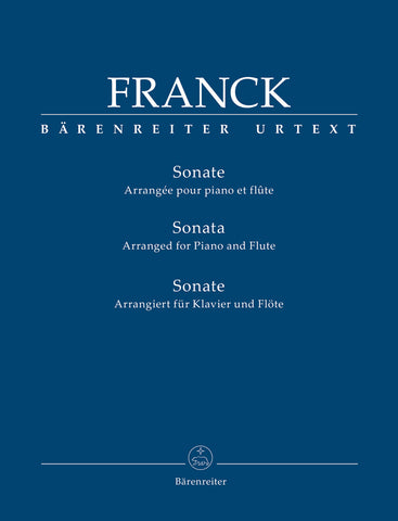 Franck - Sonata for Piano and VIolin arranged for Piano and Flute - Flute and Piano