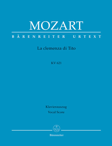 Mozart - La clemenza di Tito K. 621 (hardcover) - Vocal Score