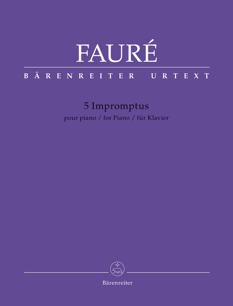 Faure - 5 Impromptus - Piano