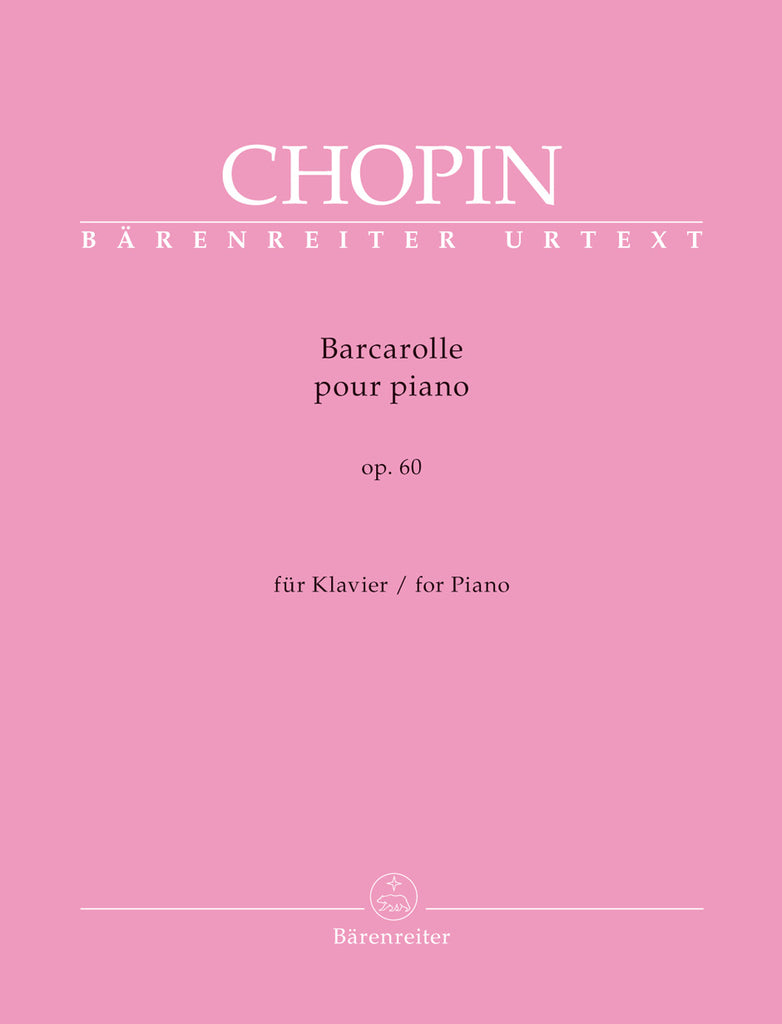 Chopin - Barcarolle for Piano in F-sharp Major, Op. 60 - Piano