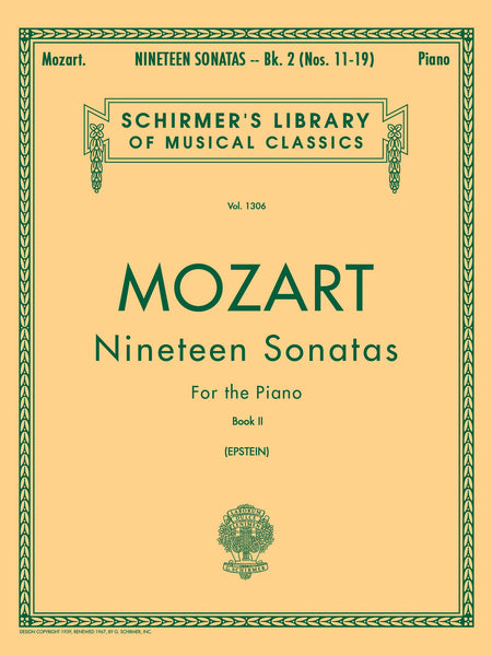 Mozart, ed. Epstein – 19 Sonatas, Book 2 – Piano