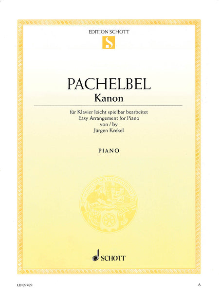 Pachelbel, arr. Krekel - Canon and Gigue in D - Easy Piano
