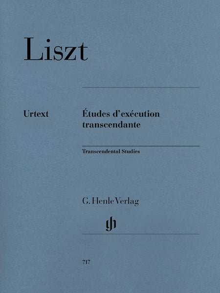 Liszt, ed. Heinemann – Transcendental Studies – Piano