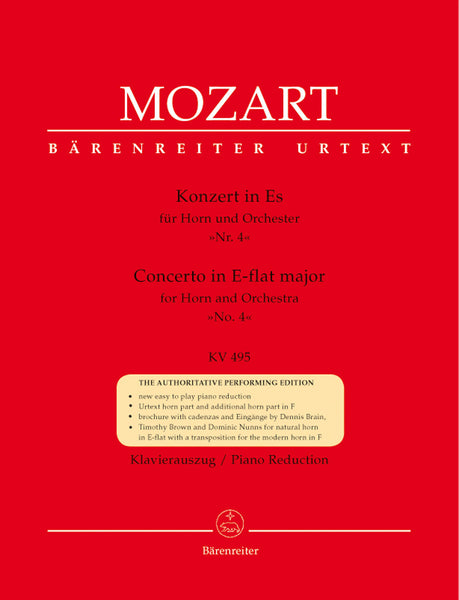 Mozart - Concerto No. 4 in Eb Major, K. 495 - Horn and Piano