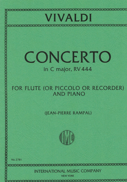 Vivaldi, ed. Rampal - Concerto in C Major, RV. 444 - Flute (Piccolo, Recorder) and Piano