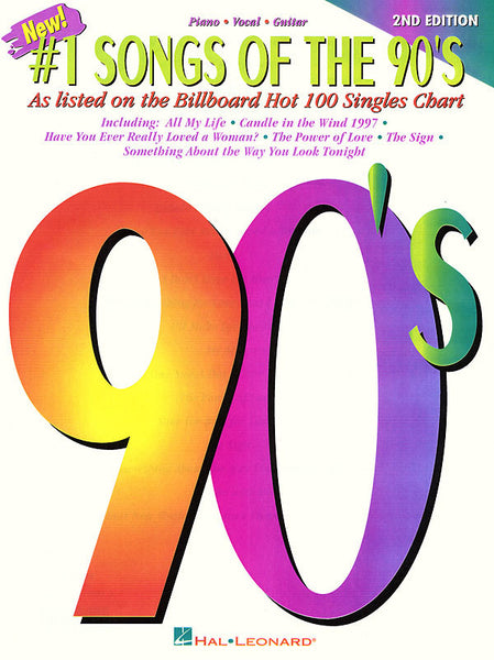 Various – No. 1 Songs of the '90s – Piano, Vocal, Guitar
