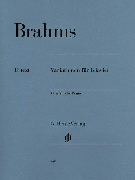 Brahms – Complete Variations for Piano – Piano