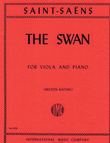Saint-Saens, tr. Katims - The Swan from "Carnival of the Animals" - Viola and Piano