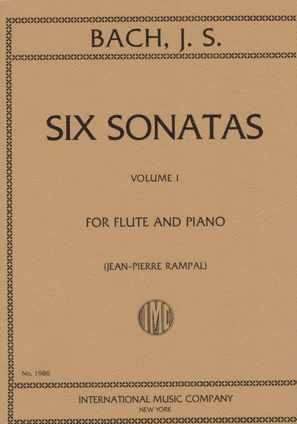 Bach, ed. Rampal - 6 Sonatas, Vol. 1 - Flute and Piano