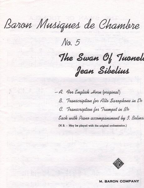 Sibelius - The Swan of Tuonela - English Horn and Piano