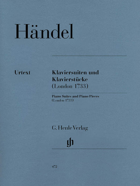 Handel, ed. Derr – Piano Suites and Pieces (London 1733) – Piano