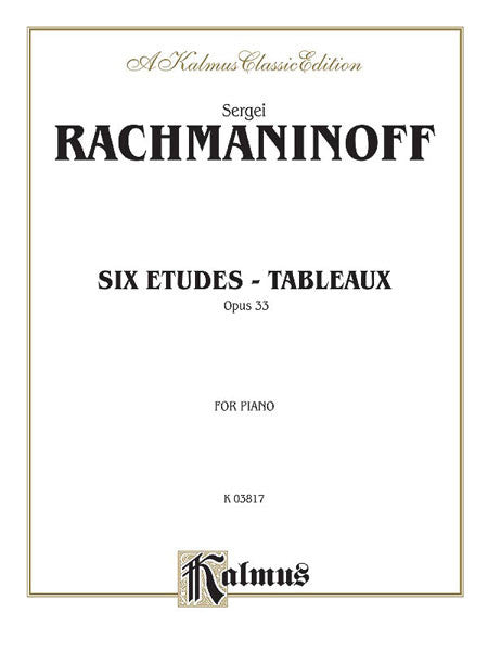 Rachmaninoff – Six Etudes-Tableaux, Op. 33 – Piano