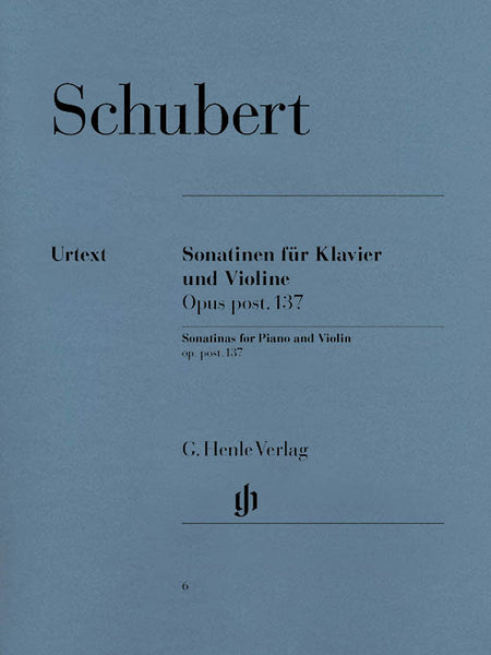 Schubert - Sonatinas, Op. 137 - Violin and Piano