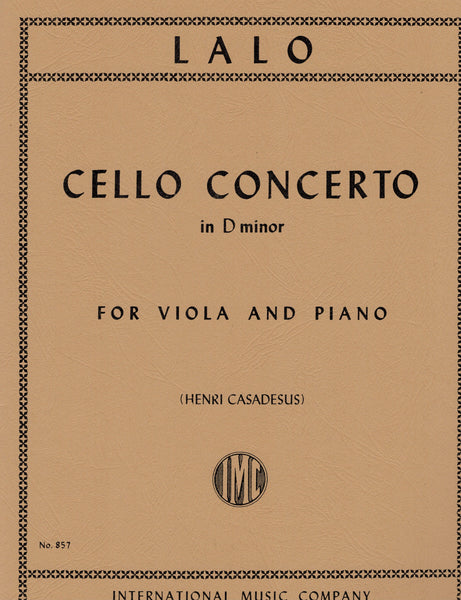 Lalo - Cello Concerto - Viola and Piano