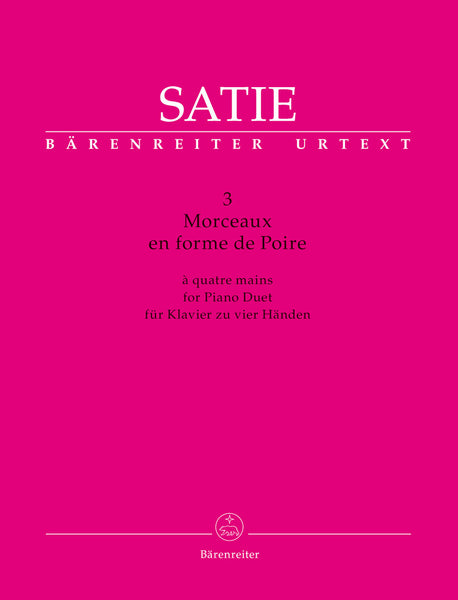 Satie - Morceaux en Forme de Poire - Piano, 4 Hands
