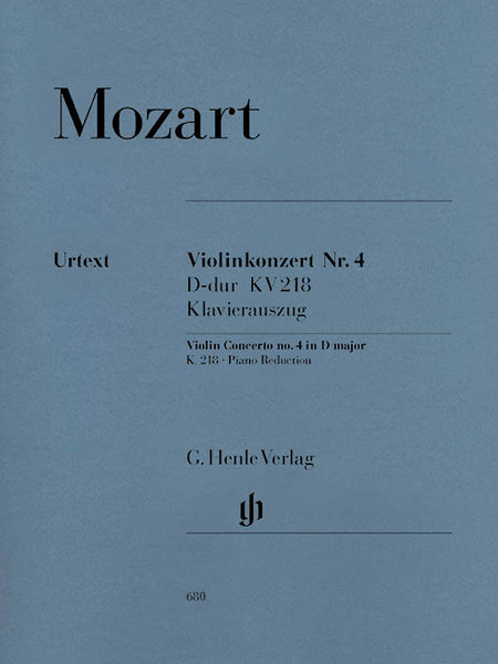 Mozart - Violin Concerto No. 4 in D Major, K.218 - Violin and Piano