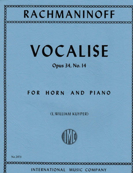 Rachmaninoff, tr. Kuyper - Vocalise, Op. 34/14 - Horn and Piano