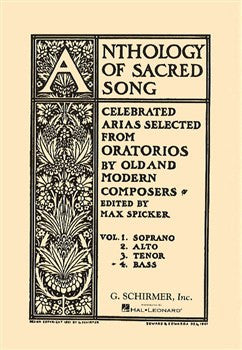 ed. Spicker - Anthology of Sacred Song: Vol. 4: Bass - Bass Voice
