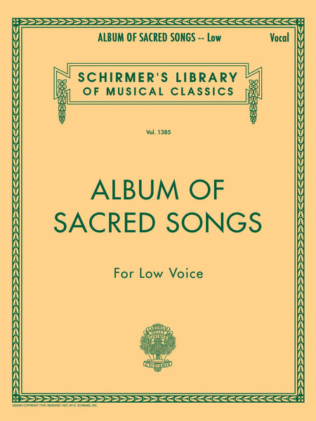 Various - Album of Sacred Songs - Low Voice