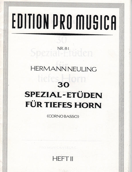 Mueller, ed. Chambers - 34 Studies, Op. 64 - Horn Method
