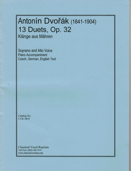 Dvorak - 13 Duets, Op. 32 - Soprano and Alto Voice
