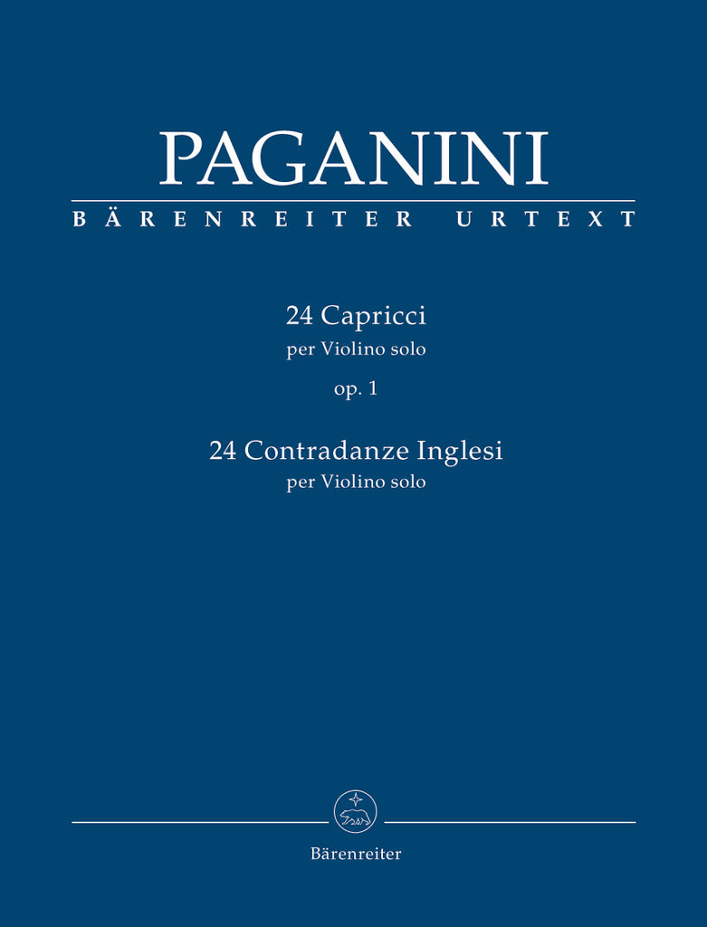 Paganini - 24 Capricci Op. 1 / 24 Contradanze Inglesi - Violin Solo