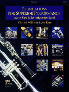 Williams and King - Foundations for Superior Performance: Warm-ups and Technique for Band - Trumpet Method