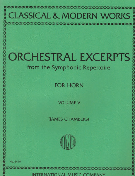 ed. Chambers - Orchestral Excerpts, Vol. 5 - Horn