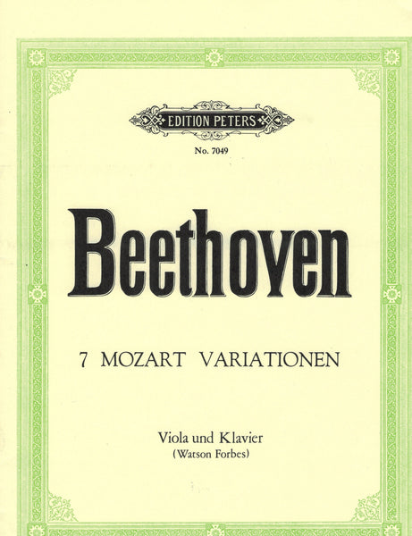Beethoven - Variations on Mozart's "Bei Mannern" from "The Magic Flute" - Viola and Piano