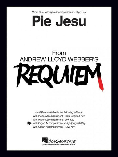 Lloyd Webber - Pie Jesu (from Requiem) - High Voice and Organ