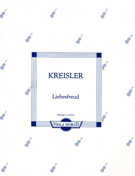 Kreisler, tr. Arnold - Libesfreud - Viola and Piano